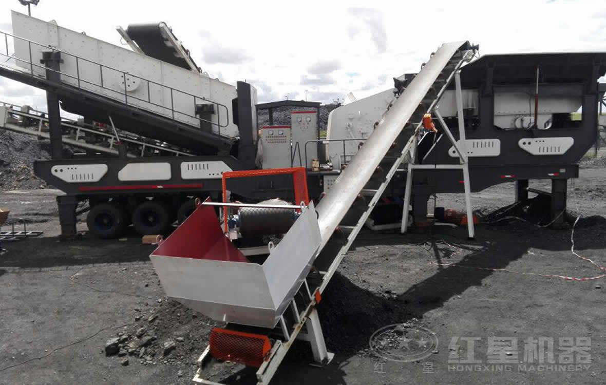 175t/h輪胎移動破碎站應用案例